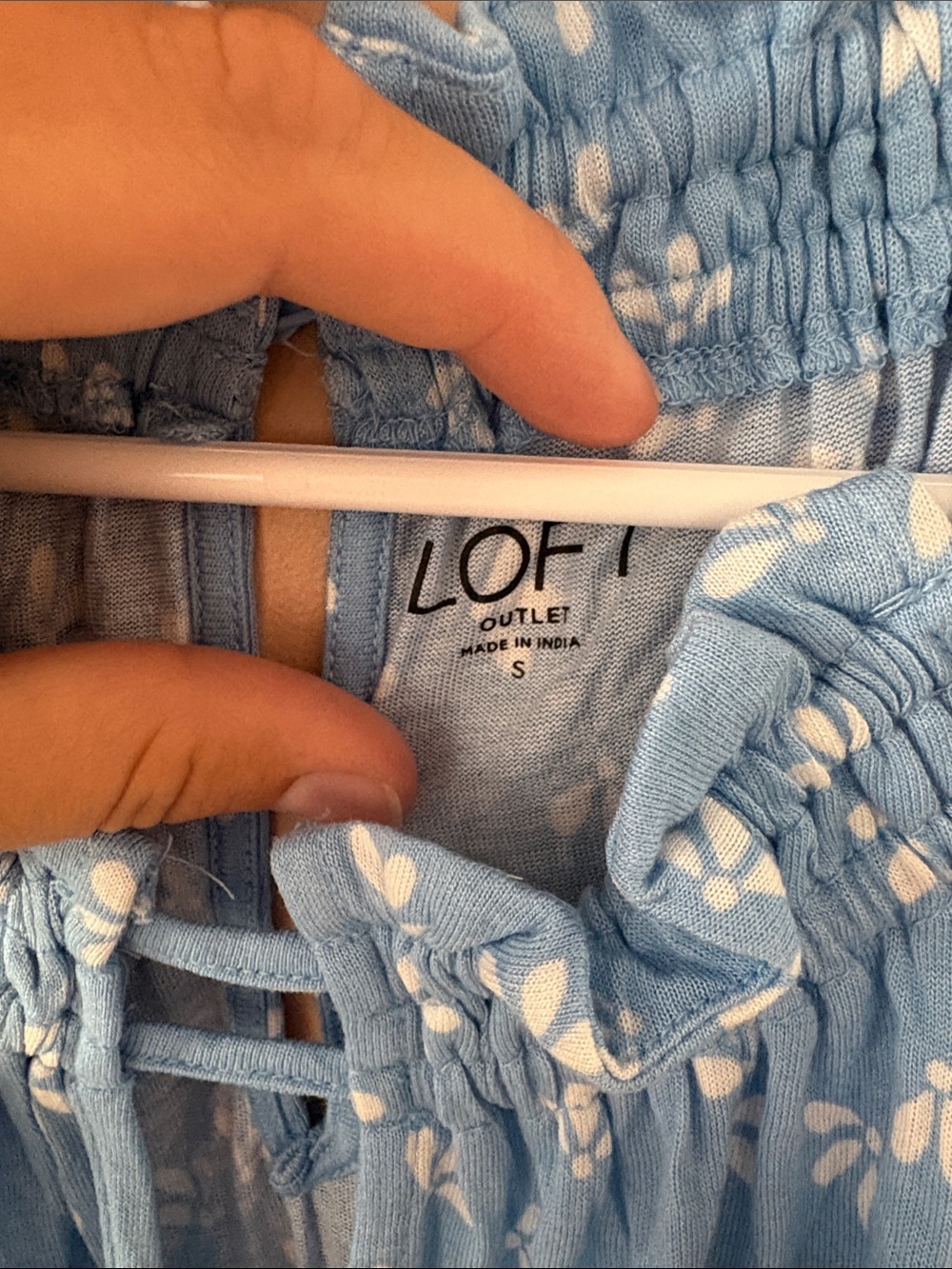 Loft blue floral tank - Picture 2 of 3